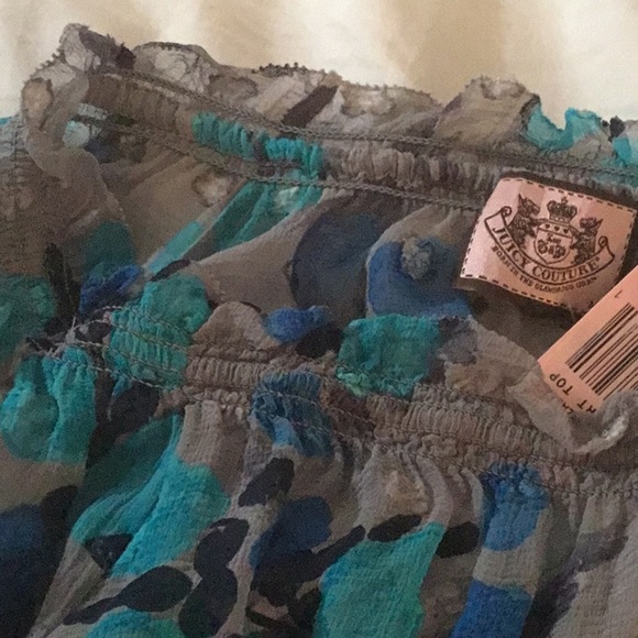 JUICY COUTURE CHIFFON PEASANT TOP - Picture 5 of 5